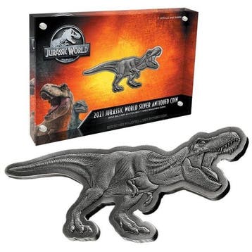 Niue. 5 Dollars 2021 2 oz $5 NZD Niue Jurassic World Silver