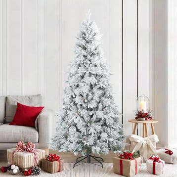 Kunstkerstboom 210cm Wit | Retourdeal 71% Korting, Diversen, Kerst, Ophalen of Verzenden, Zo goed als nieuw