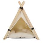 Tipi Tent voor Honden en Katten – Canvas met Kussen, Verzenden, Nieuw
