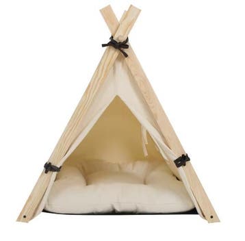 Tipi Tent voor Honden en Katten – Canvas met Kussen, Verzenden, Nieuw