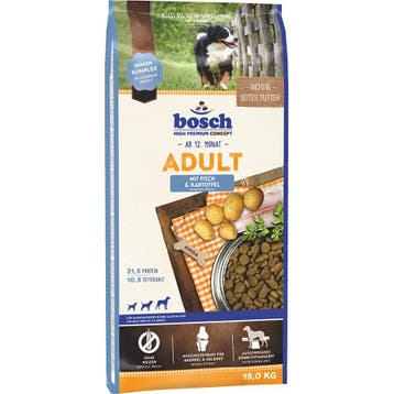 Bosch Adult Vis & Aardappel Hond 15 kg (Hondenvoer), Verzenden, Hond