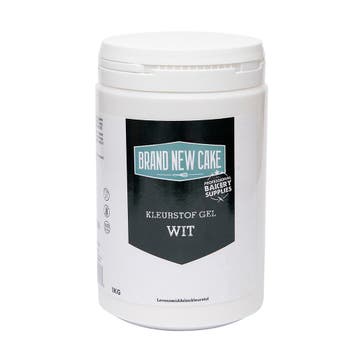 BrandNewCake Kleurstof Gel Wit 1kg, Verzenden, Nieuw