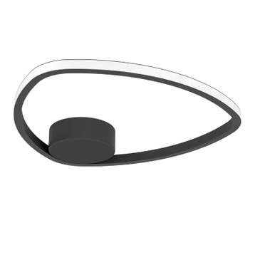 Zwarte design plafondlamp aluminium, Minouche, 9,7W, white, Ophalen of Verzenden, Nieuw