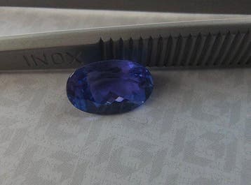 1 pcs Blauw, Violet Tanzaniet - 2.01 ct - International, Sieraden, Tassen en Uiterlijk, Nieuw