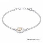 Zilveren shiva eye armbandje, Verzenden, Nieuw, Zilver
