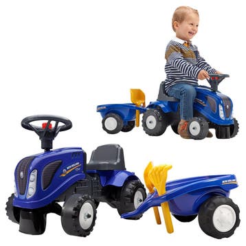 Falk New Holland Looptractor Set Blauw 1+ (Loopauto'), Ophalen of Verzenden, Nieuw