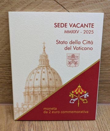 Vaticaan. 2 Euro 2025 Sede Vacante (Zonder minimumprijs)