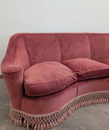 Sofa - Hout, Fluweel, Nieuw
