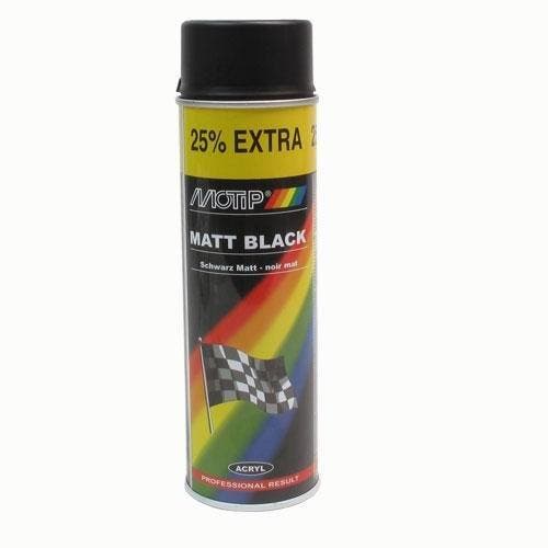 Motip Rallye Zwart Mat 500ML, Auto diversen, Autogereedschap, Nieuw, Ophalen of Verzenden