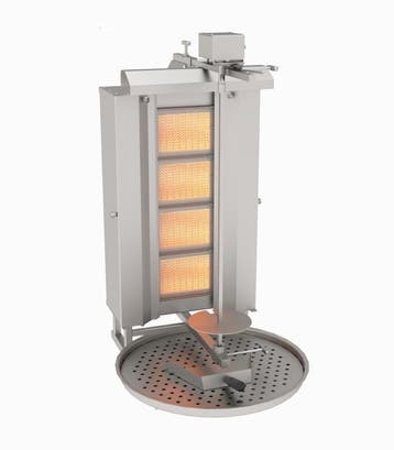 Naomi Grills EC.O.4.G | Gas Döner Grill | 4 Branders | Boven, Ophalen of Verzenden, Nieuw in verpakking