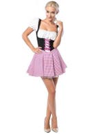 Dirndl Eva Roze/Bruin Kort, Ophalen of Verzenden, Nieuw