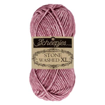 Scheepjes Stone Washed XL - 848 Corundum Ruby, Ophalen of Verzenden, Nieuw, Breien of Haken, Wol of Garen
