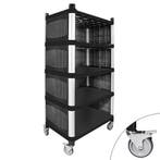 GGM Gastro | Stalen stellingrek - 800x500mm - 5 schappen |, Verzenden