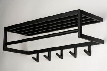 Rietveld Kapstokken - Zwart - Staal, Metaal, Verzenden, Nieuw