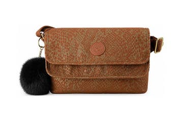 Kipling Schoudertas Bruin, Verzenden, Zo goed als nieuw, Bruin