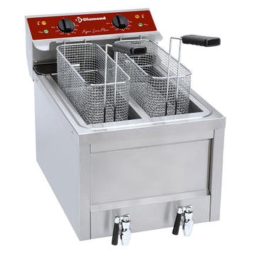 Electrische friteuse 2 x 8 Lit. - TOP, Verzenden, Nieuw in verpakking