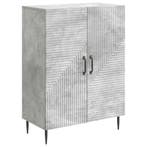 vidaXL Dressoir Betongrijs 66 x 34,5 x 89,5 cm Bewerkt hout, Verzenden, Nieuw, Overige houtsoorten, Minder dan 50 cm
