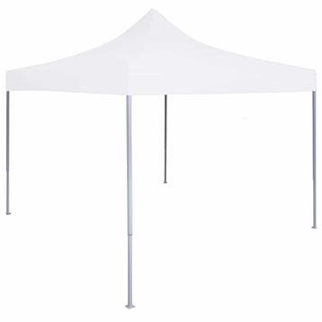 vidaXL Partytent inklapbaar 3x3 m staal wit, Verzenden, Nieuw, Partytent