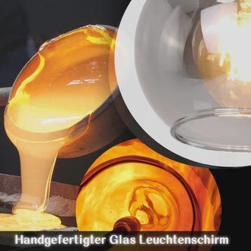 3-Lichts Hanglamp Glas - Vintage Stijl Pendellamp voor Eetta, Verzenden, Nieuw
