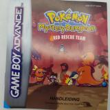 Pokemon Mystery Dungeon Red Rescue Team Handleiding - iDEAL!, Spelcomputers en Games, Spelcomputers | Nintendo Game Boy, Ophalen of Verzenden