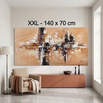 Monika Spiewak - Abstract - Oil Painting Stretched On The