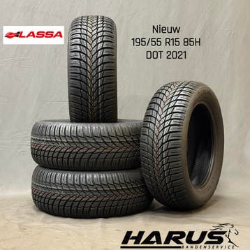 195/55/15 85H Lassa winterbanden nieuw 4 stuks, 15 inch, Nieuw, Band(en), Personenwagen