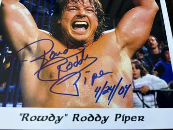 Originele handtekening Rowdy Roddy Piper (WWE), Ophalen of Verzenden, Nieuw, Film, Foto of Kaart