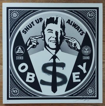 Shepard Fairey (OBEY) (1970) - Shut Up Always (artist proof)