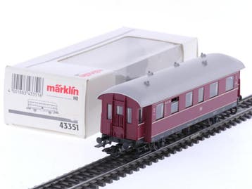 Schaal H0 Märklin 4335 personenrijtuig 2e kl. Einheits-N.., Wisselstroom, Gebruikt, Overige typen, Ophalen of Verzenden