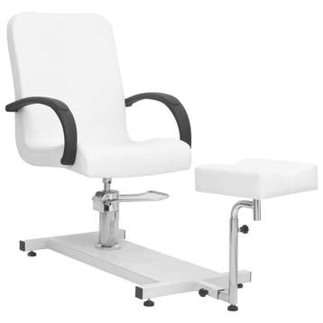 vidaXL Salonstoel met voetenbankje 127x60x98 cm kunstleer, Verzenden, Nieuw