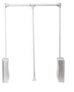 Uittrekbare kledingroede 51–66 cm – garderobelift zilver, Huis en Inrichting, Verzenden, Nieuw