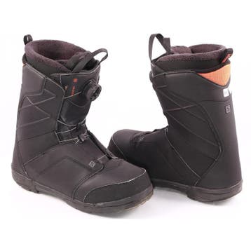 44 snowboard schoenen SALOMON FACTION BOA, gold liner, black, Verzenden, Gebruikt