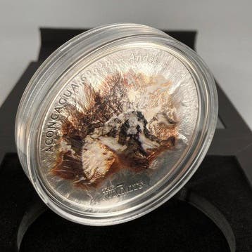 Cookeilanden. Silver Proof .999 colored 5 oz -25 Dollars -