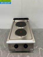 RVS Mareno 2 pits elektrisch fornuis kookplaat 40 cm 400V, Ophalen of Verzenden, Nieuw zonder verpakking