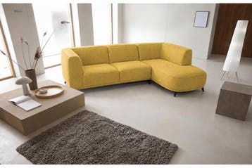 Hoekbank Niehove - hoekbanken - Geel, Nieuw, 150 cm of meer, Stof, 250 tot 300 cm