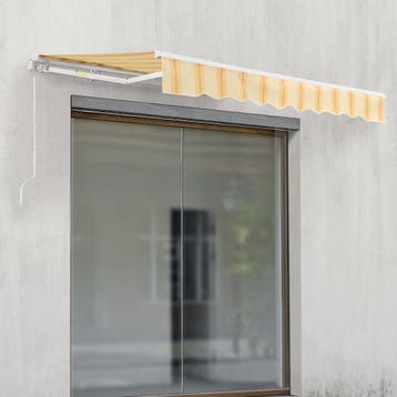 Zonnescherm Bitonto luifel handbediend met knikarm 350x250 c, Verzenden, Nieuw