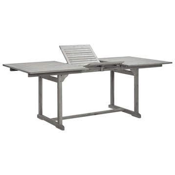 vidaXL Tuintafel (150-200)x100x75 cm massief acaciahout, Tuin en Terras, Tuintafels, Verzenden, Nieuw, Hout