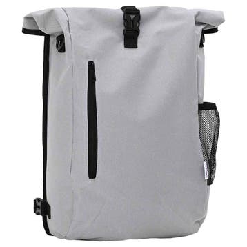 vidaXL Fietstas Grijs 31 x 13 x 58 cm Polyester, Verzenden, Nieuw