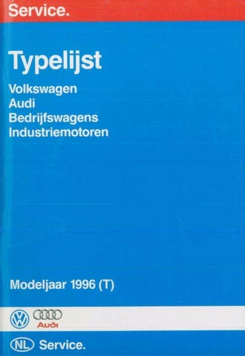10996 Volkswagen Audi Typelijst, Verzenden