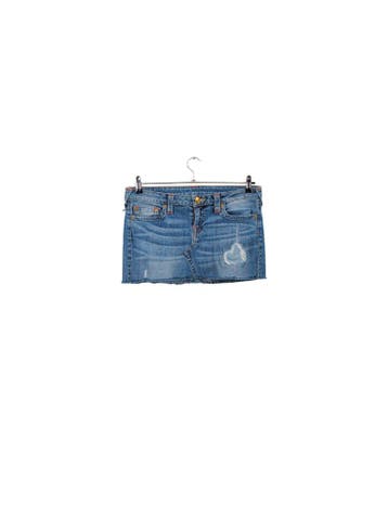 True Religion Spijkerrok Dames maat W31 Blauw Vintage, Blauw, True Religion, Maat 42/44 (L), Ophalen of Verzenden