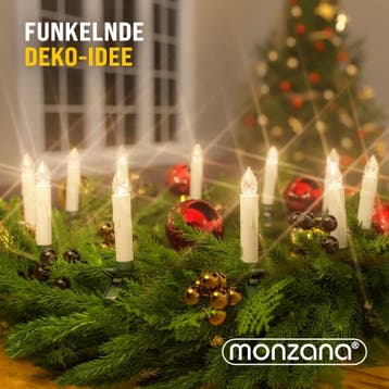 Kerstboomverlichting 40 LED Kaarsen Draadloos Warmwit, Verzenden, Nieuw