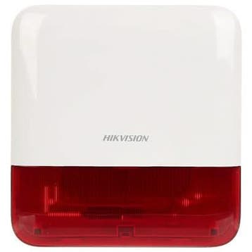 Hikvision DS-PS1-E-WE Buitensirene Rode kap, Ophalen of Verzenden, Nieuw