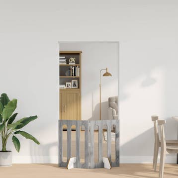 vidaXL Opvouwbaar huisdierhek 2 st Grijs Sonoma 100,5 x 38 x, Verzenden, Nieuw