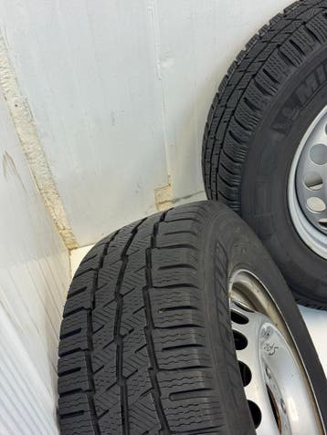 Org. Mercedes Sprinter 225/65R16C velgen met winterbanden, 16 inch, Banden en Velgen, Winterbanden, 225 mm