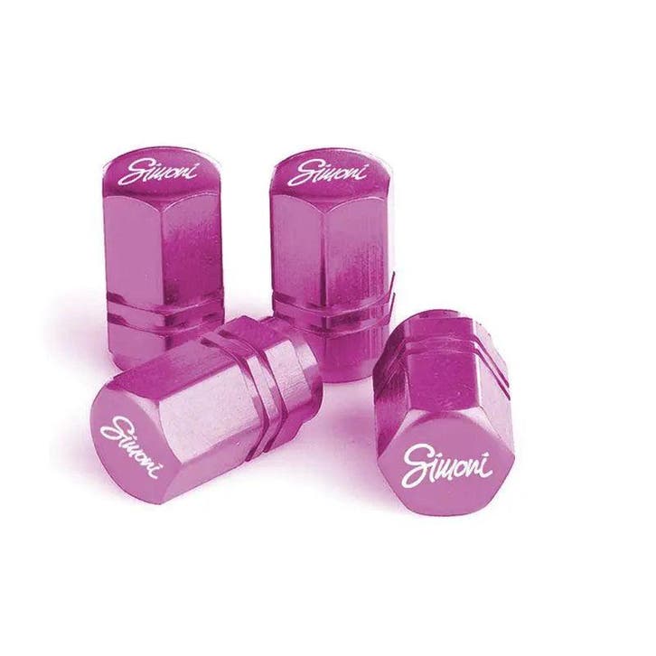 Simoni Racing ventieldoppen Exagonal Roze 4 stuks, Auto diversen, Auto-accessoires, Ophalen of Verzenden