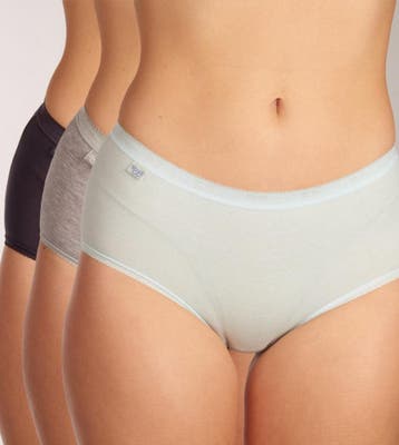 Sloggi - maat 42 - Basic+ Midi C3P Dames Onderbroek, Verzenden