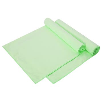vidaXL Sporthanddoeken 2 st Groen 140 x 70 cm, Verzenden, Nieuw, Groen