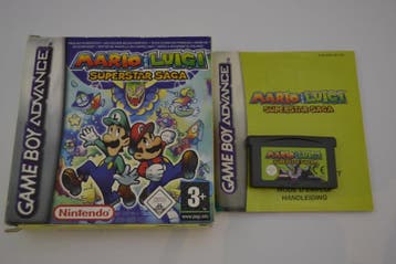 Mario Luigi Superstar Saga (GBA NFHUG CIB), 1 speler, Verzenden, Zo goed als nieuw