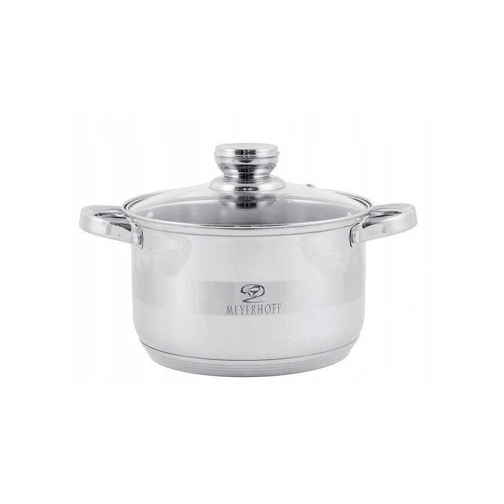 Meyerhoff Kookpan Ø24cm – 5L – Met Glazen Deksel &, Huis en Inrichting, Keuken | Potten en Pannen, Ophalen of Verzenden