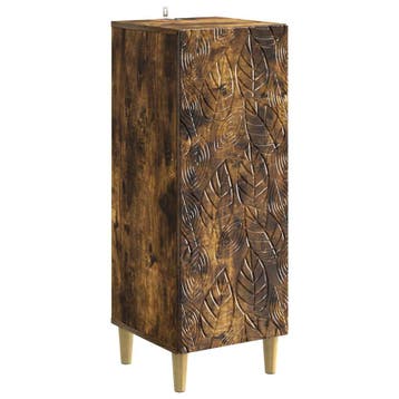 vidaXL Dressoir Gerookt eiken 33 x 34,5 x 90 cm Bewerkt hout, Verzenden, Nieuw, Overige houtsoorten, Minder dan 50 cm